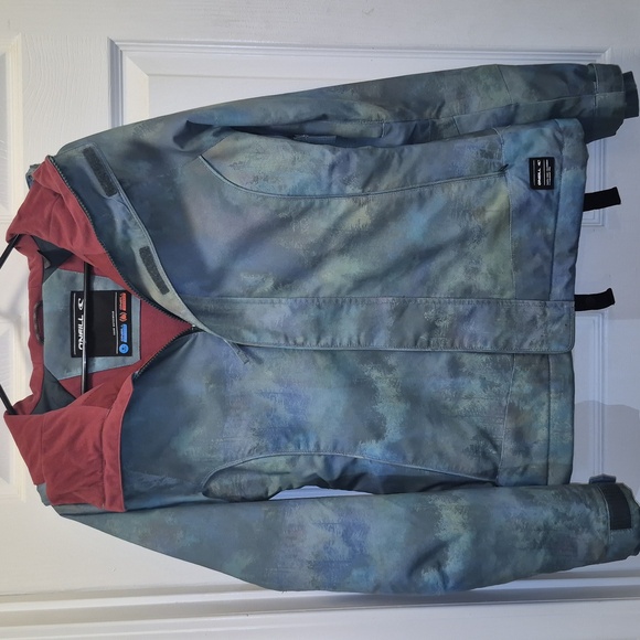 O'Neill Womens Blue, Green & Red Jacket - Picture 1 of 12
